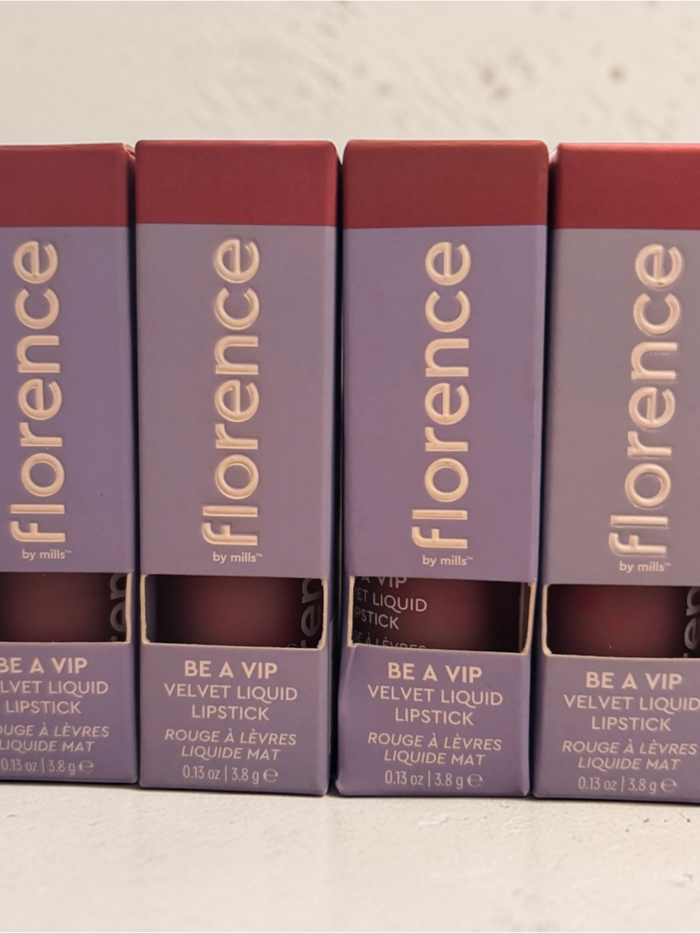 Florence by Mills Be A VIP Velvet Liquid Lipstick x 4
